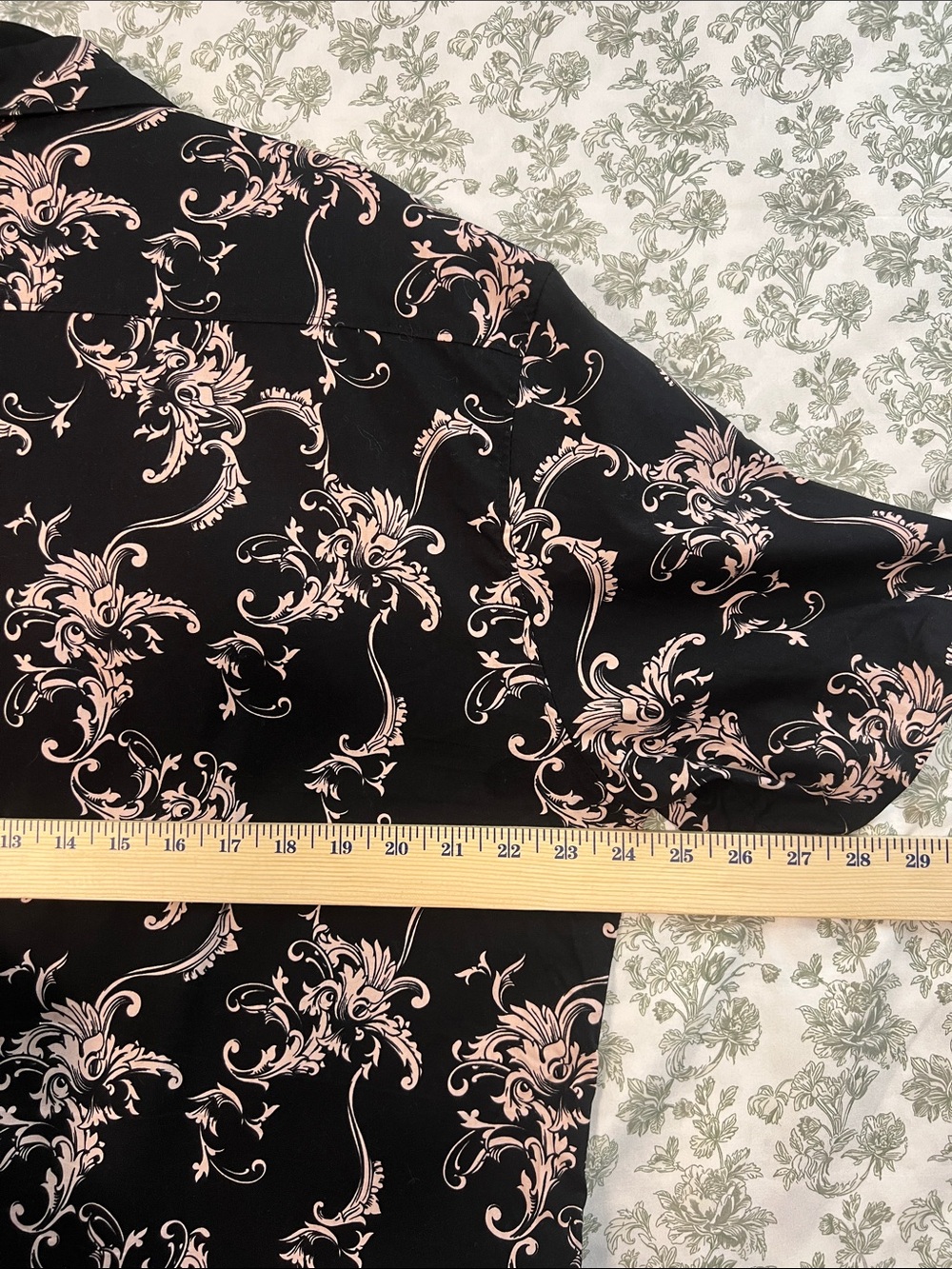 Sunrise Kingdom Men's Vintage Design Baroque Short Sleeve Button Down Shirt XL - Picture 5 of 10